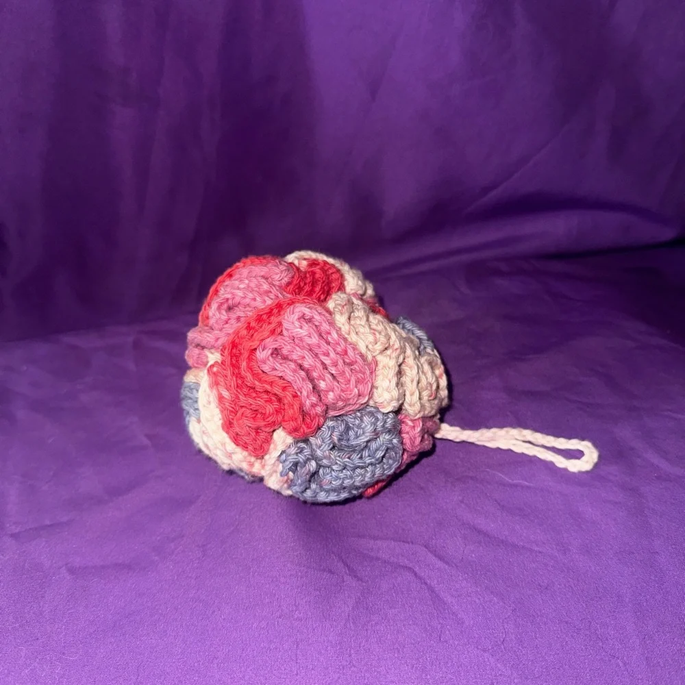 100% Cotton Handmade Shower Pouf